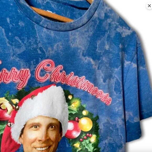 Custom Bleached National Lampoon's Christmas Vacation Men's Graphic T-Shirt - Picture 4 of 4